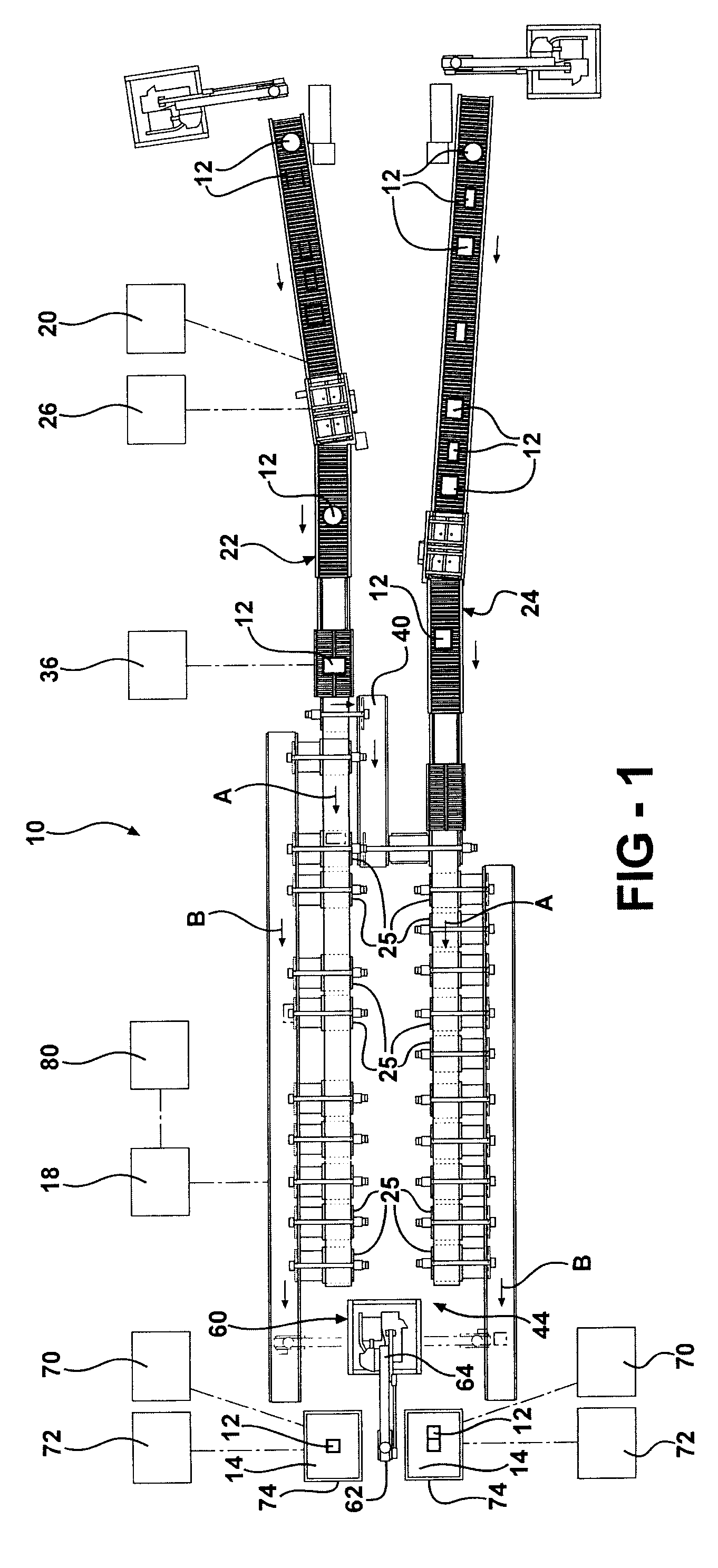 System and method for random mixed palletizing of products