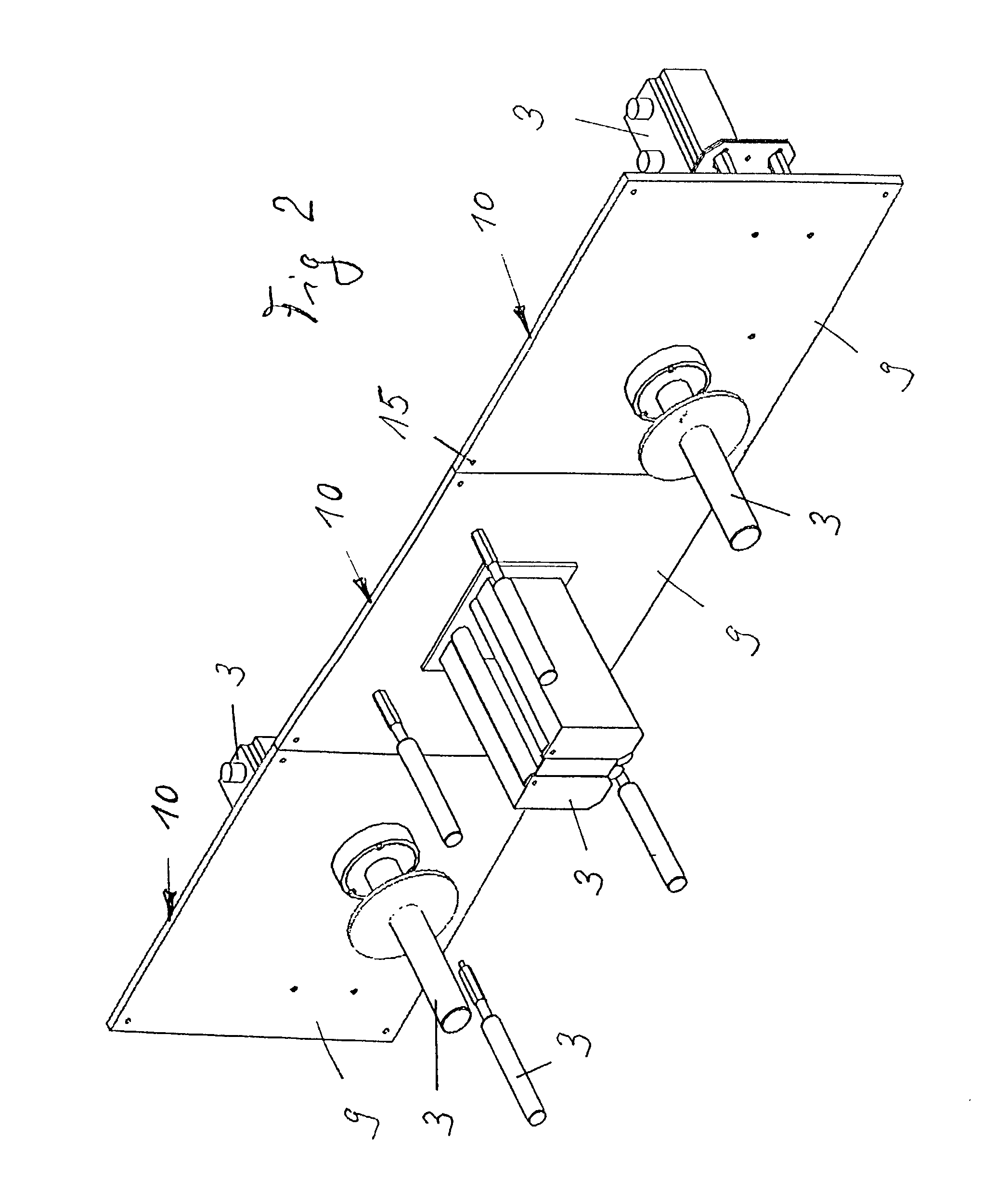 Apparatus for producing hygiene products