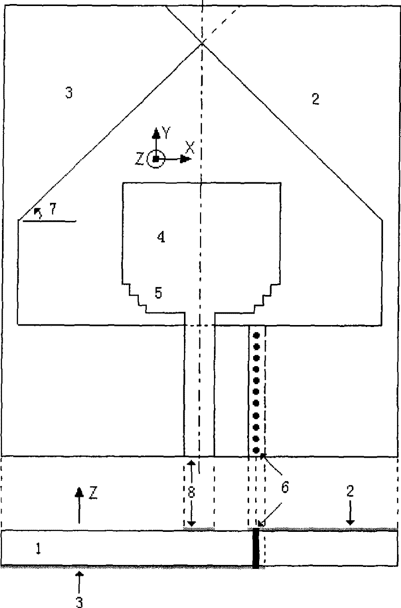 Ultra-wideband half-folded antipodal slot antenna and method of making the same