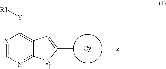 Aryl-amino substituted pyrrolopyrimidine multi-kinase inhibiting compounds