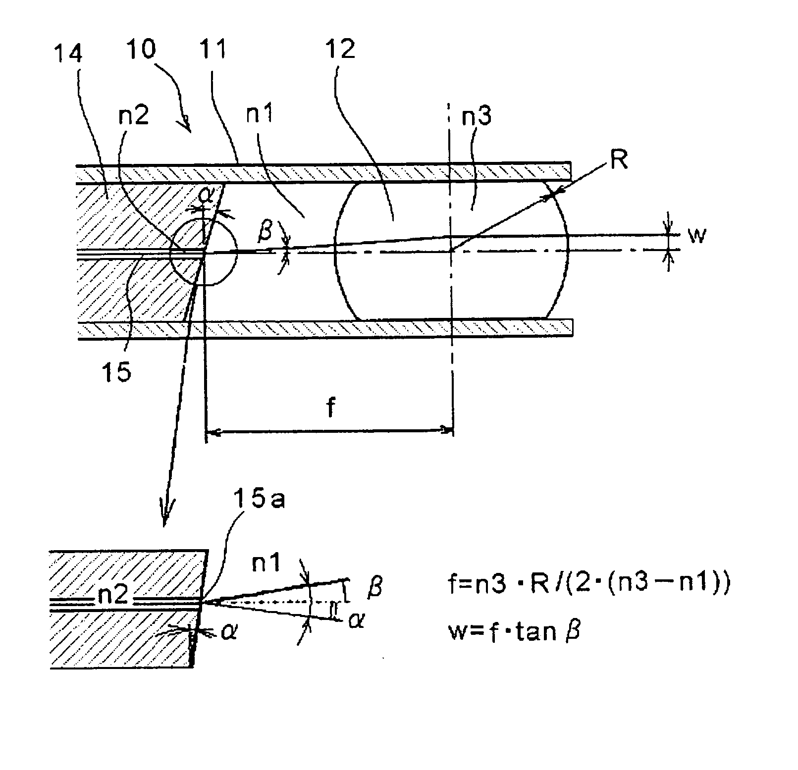 Optical collimator-use lens component, optical collimator, and method of assembling these