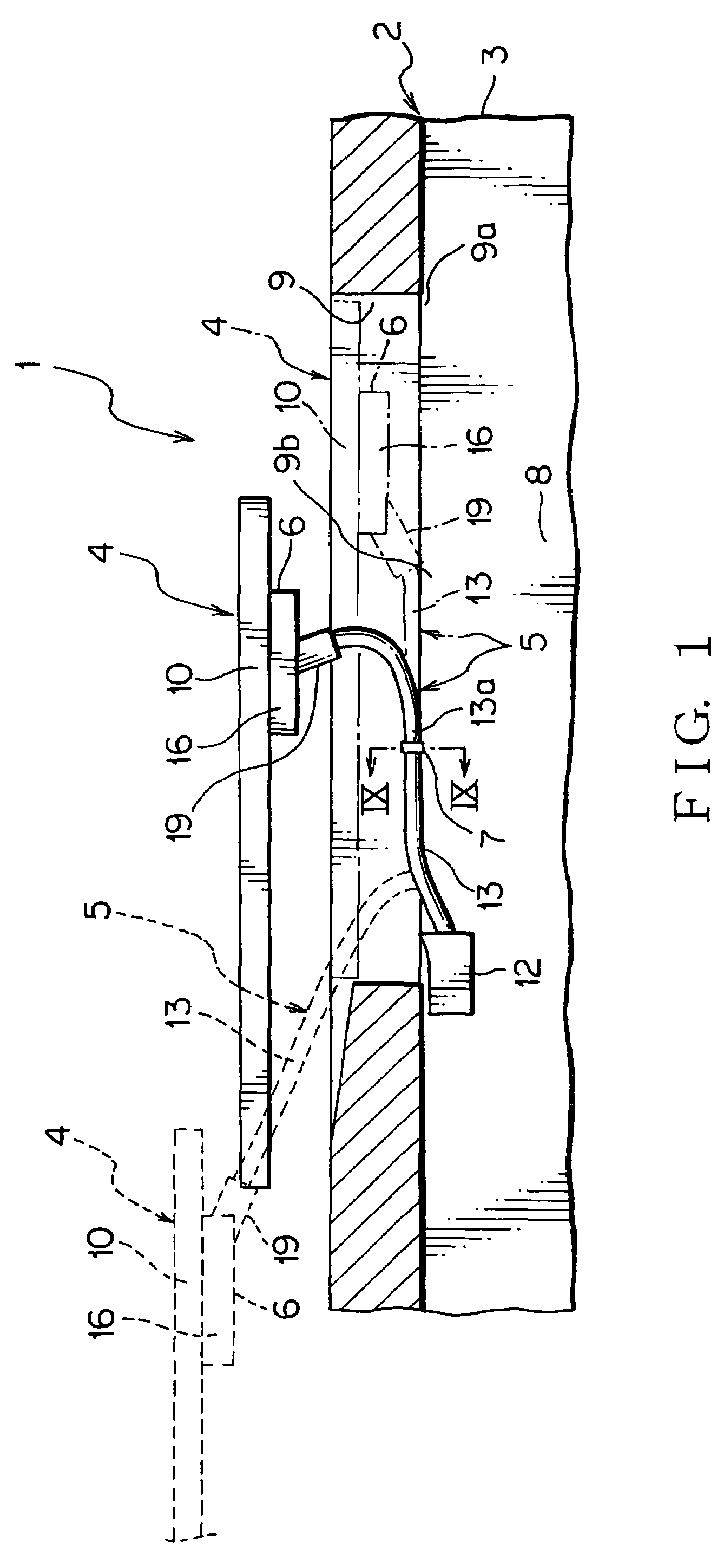 Power supply apparatus for sliding structure