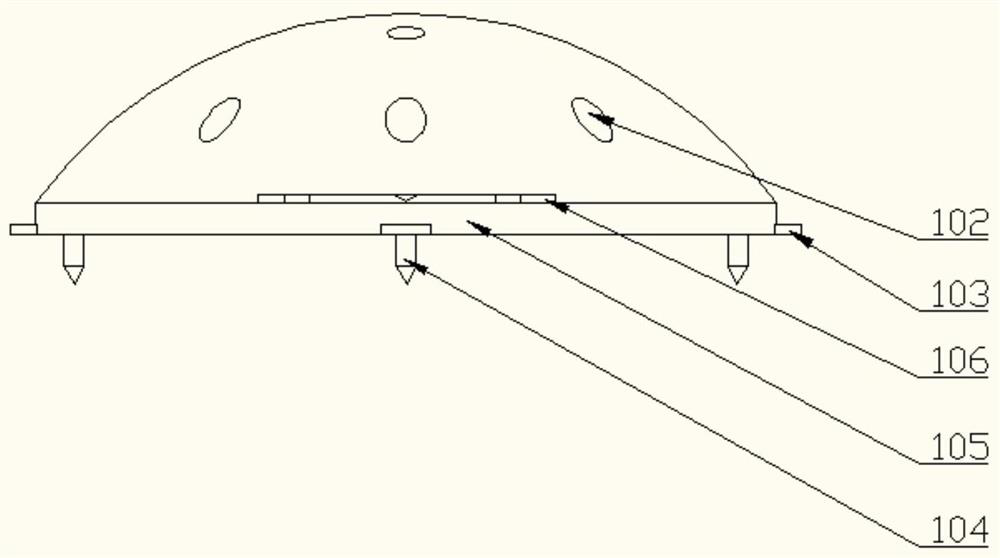 A construction method for the face protection structure of polywave type breakwater cast by pouring moulds.