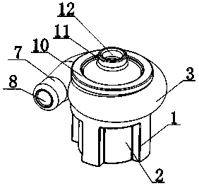 Air adjusting device for colored ribbon flying