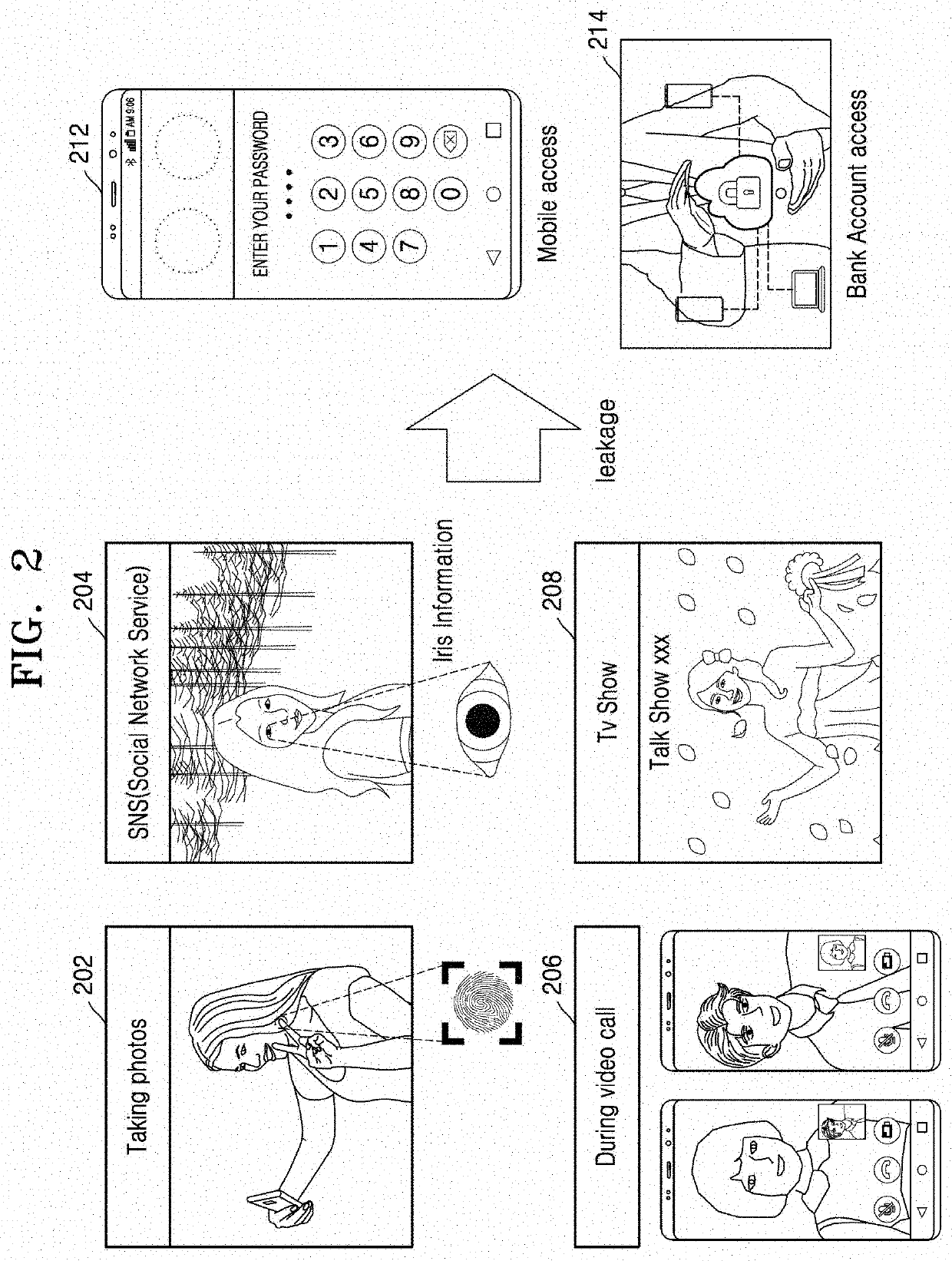 Method for securing image and electronic device performing same