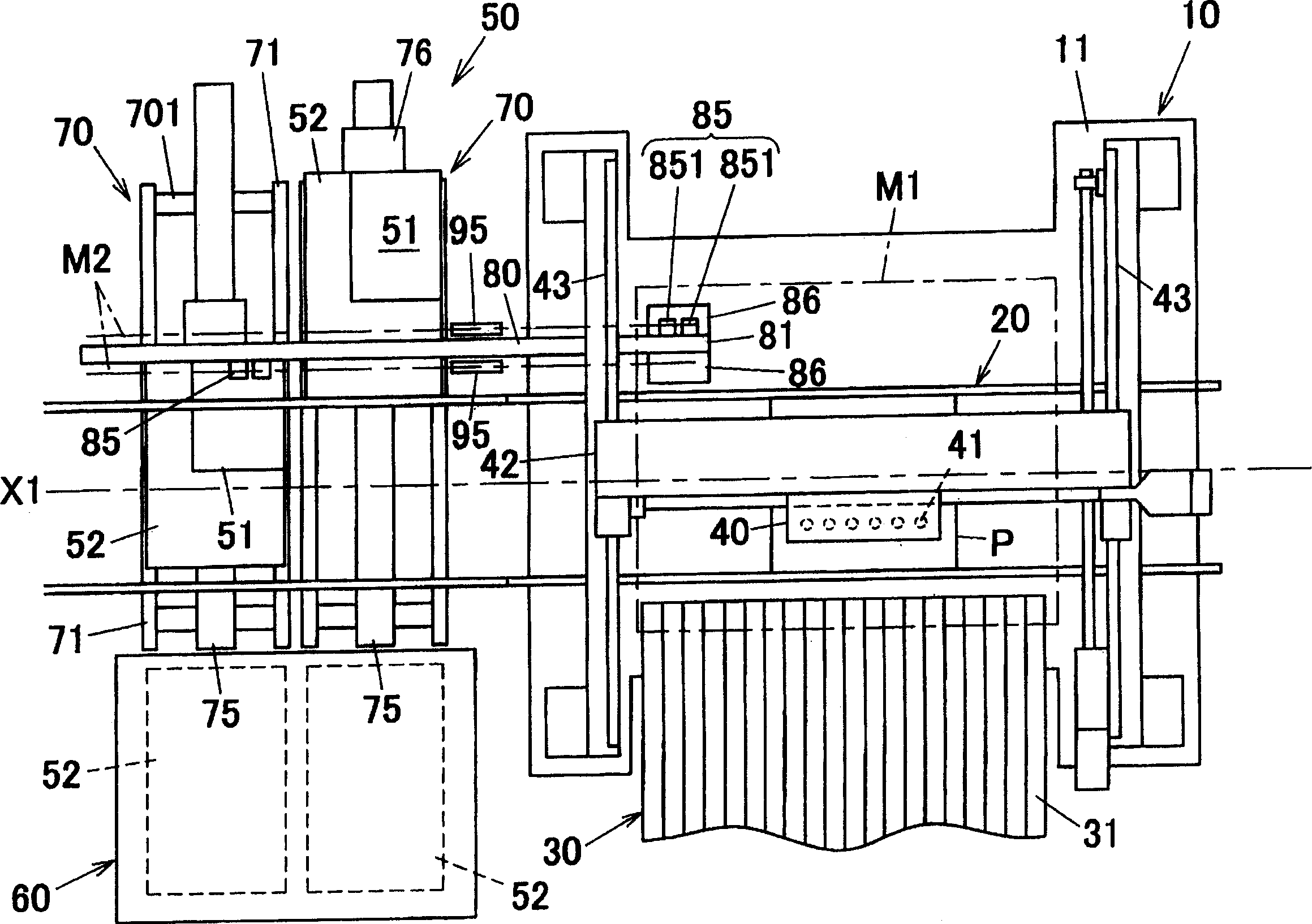 Element feeding device and mounting machine therewith