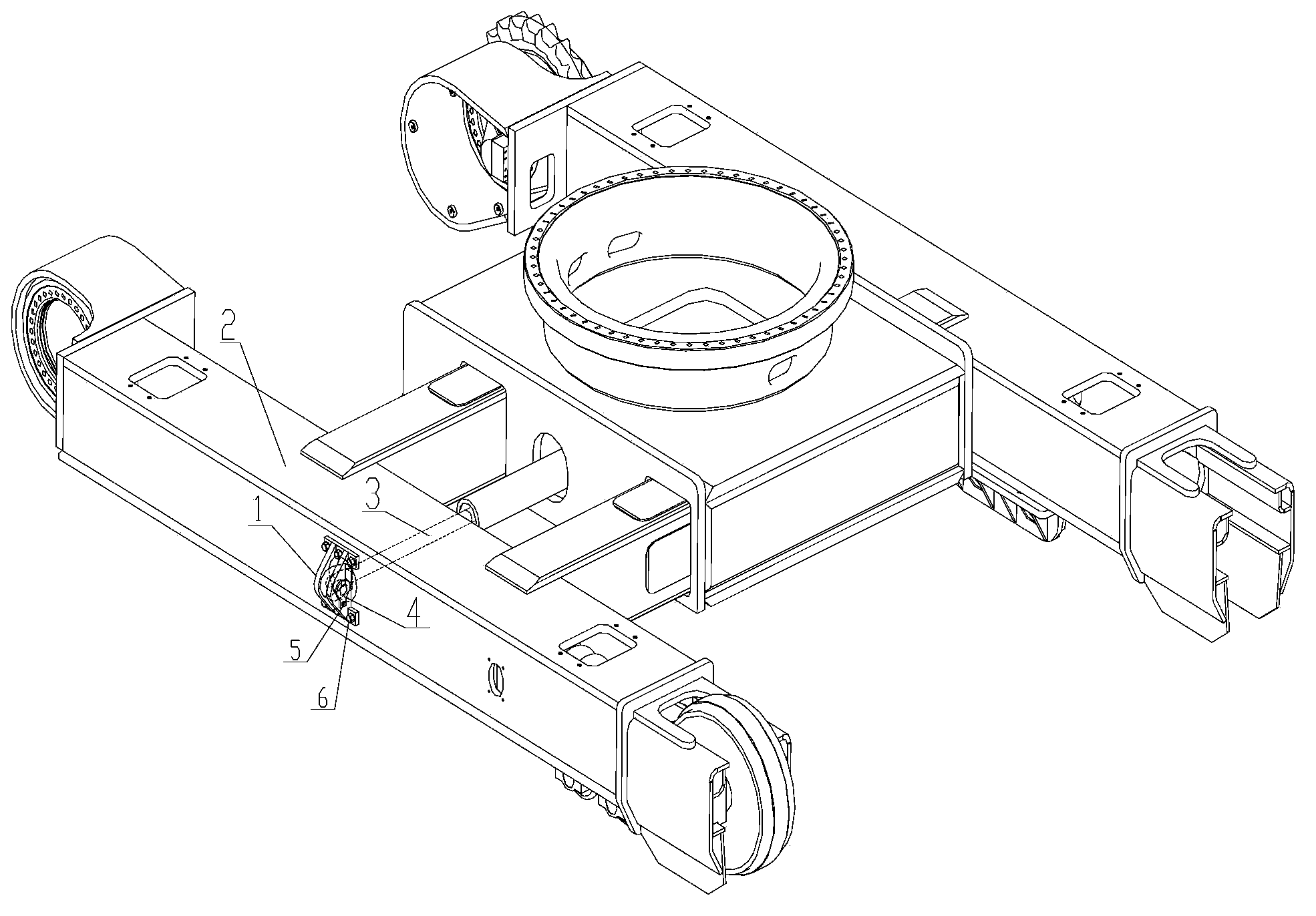 Travelling frame, travelling device and engineering machinery