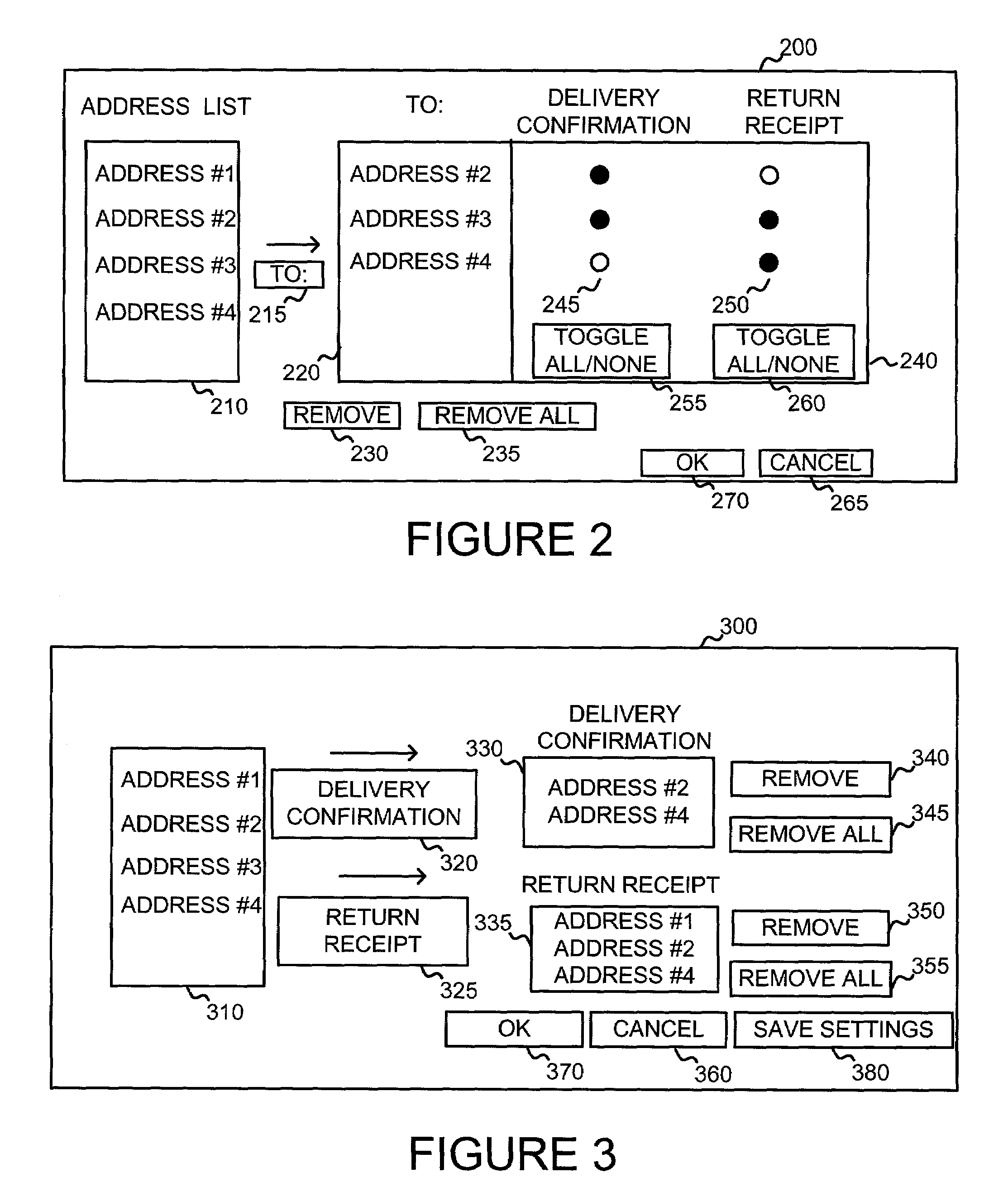 System and method for selective application of email delivery options