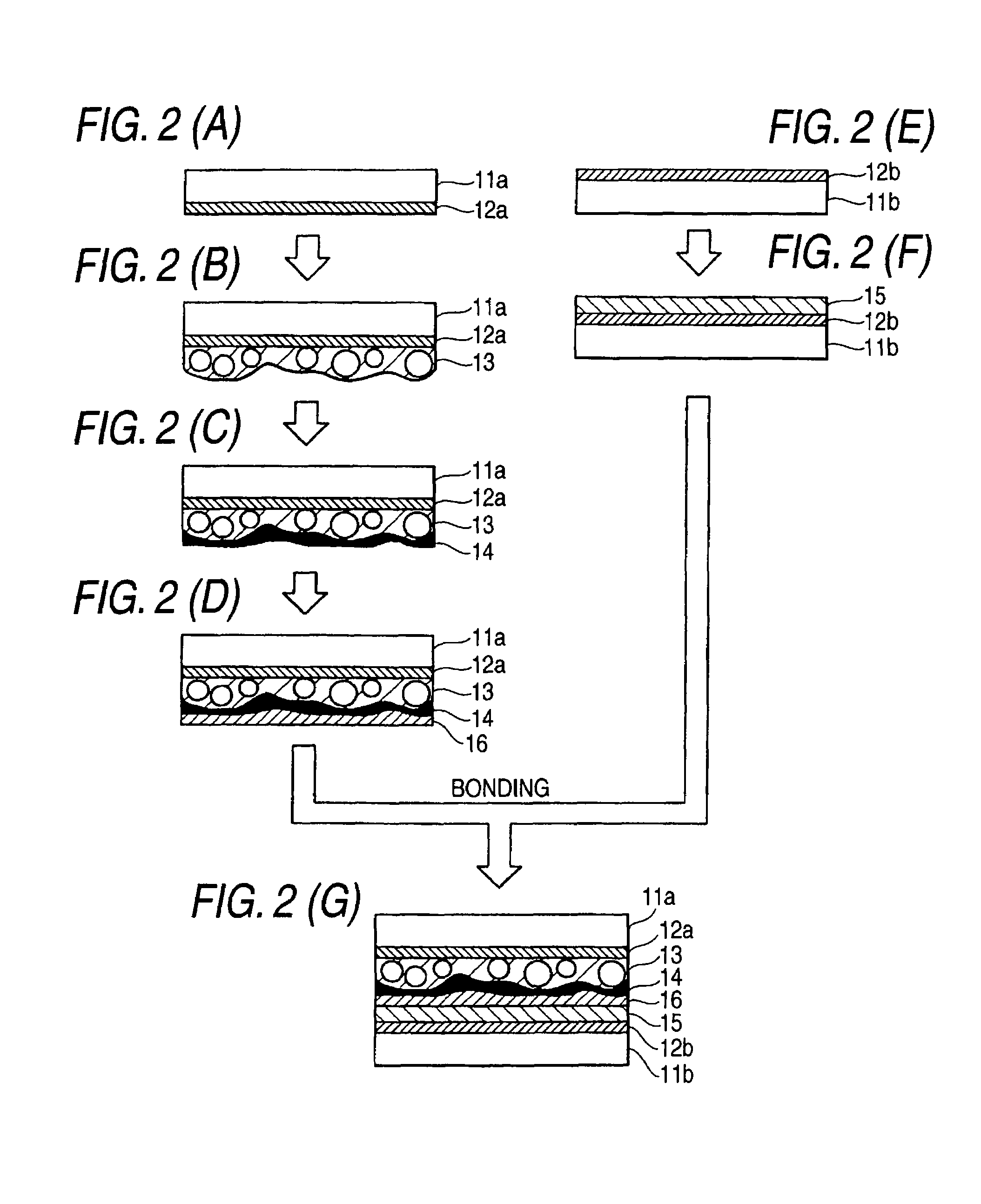 Method for manufacturing display element