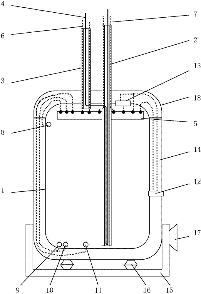 Thermal insulation de-icing barrel for vehicular water dispenser