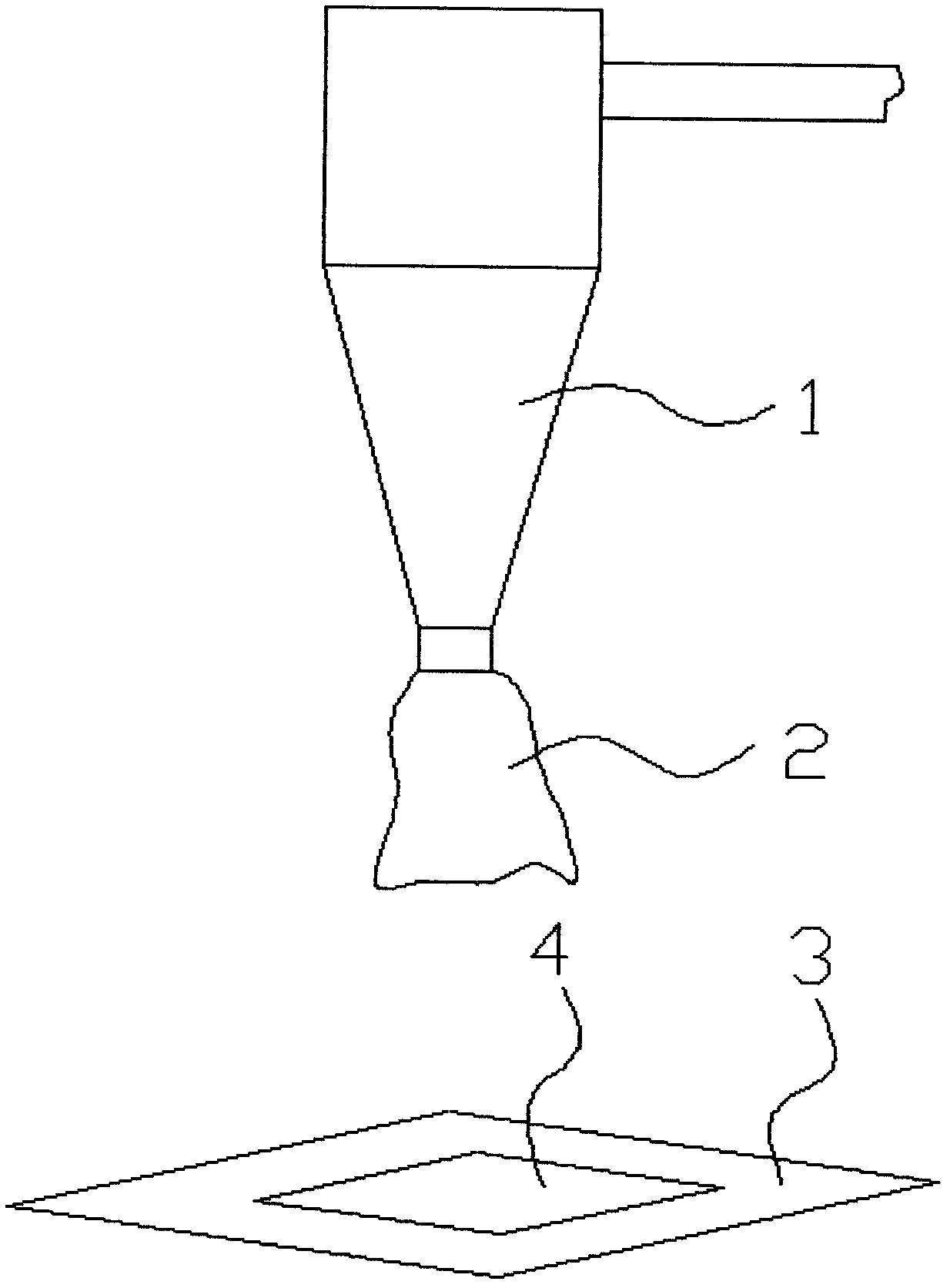 Weighing device for quantitative filling of broken plastic