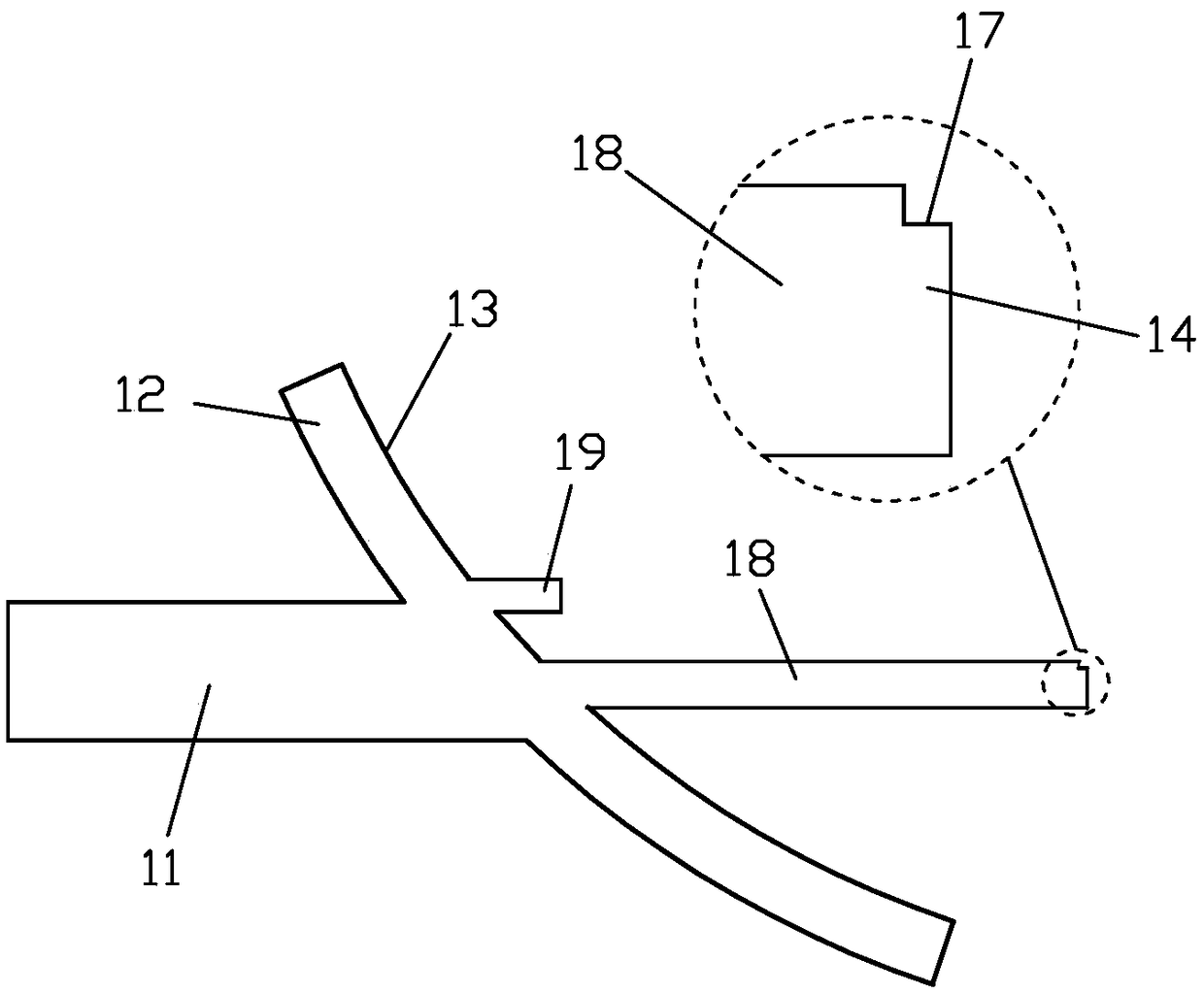 Load diffuser blade damage situation inspection tool and detection method