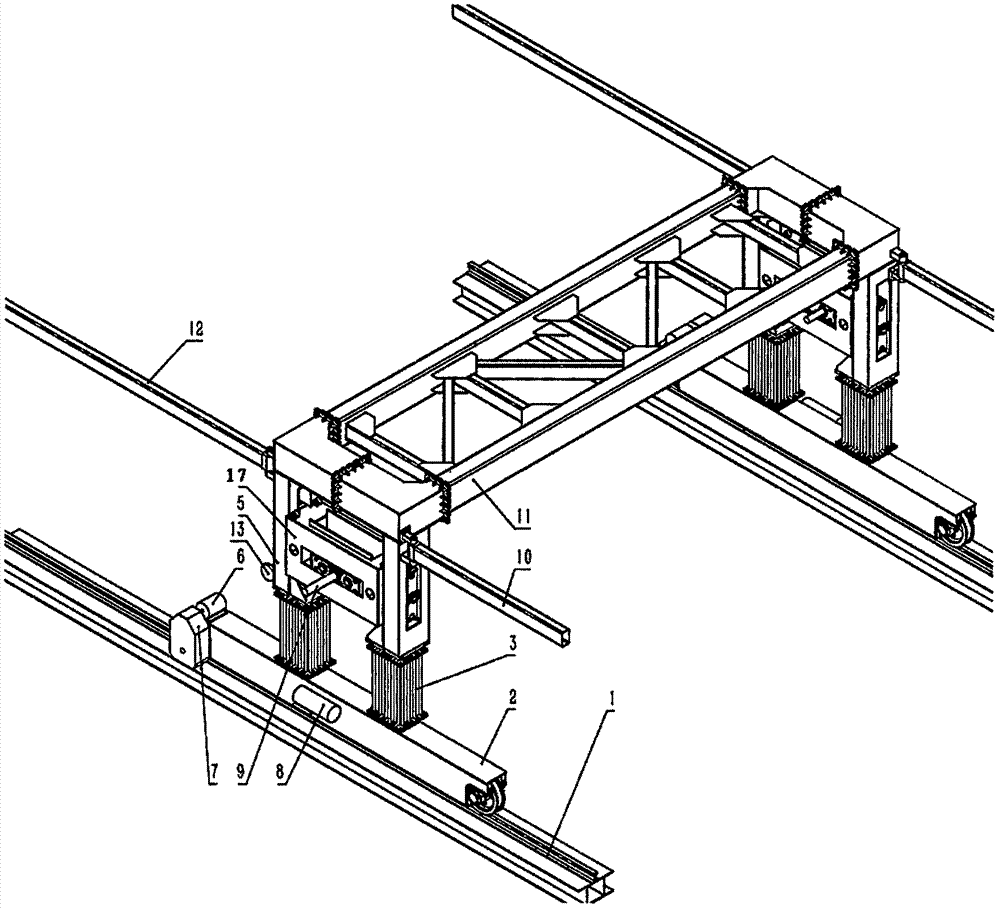 Installing vehicle for large concrete components