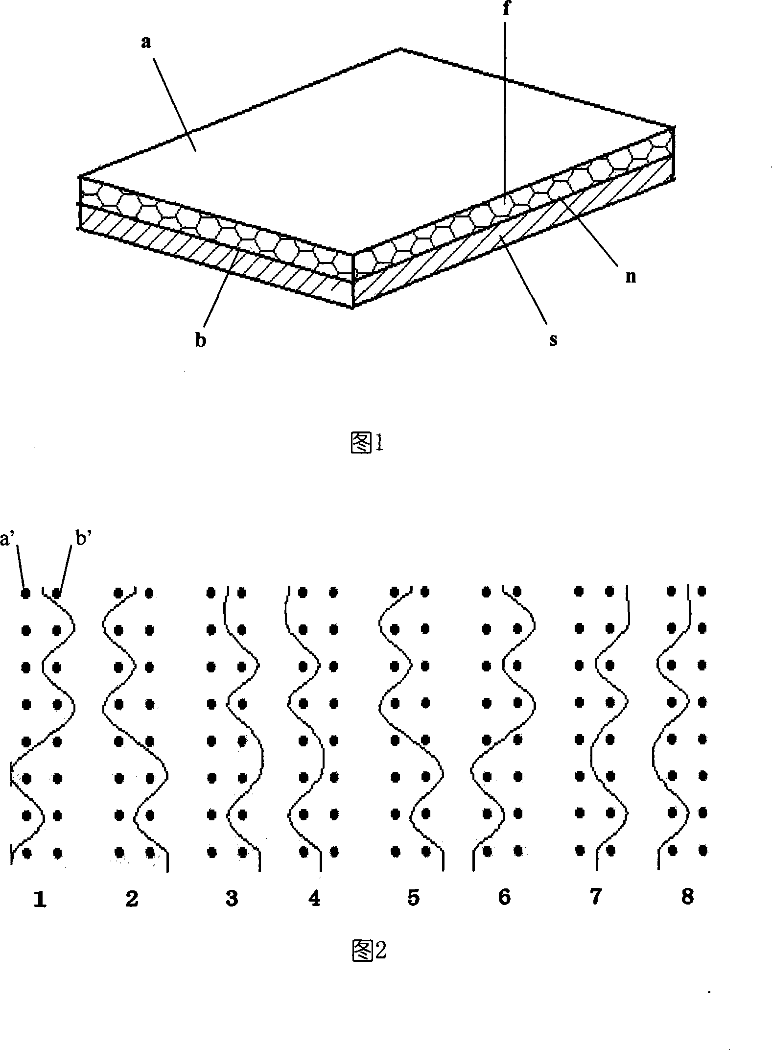 Production method for textile reinforced compound stone plate