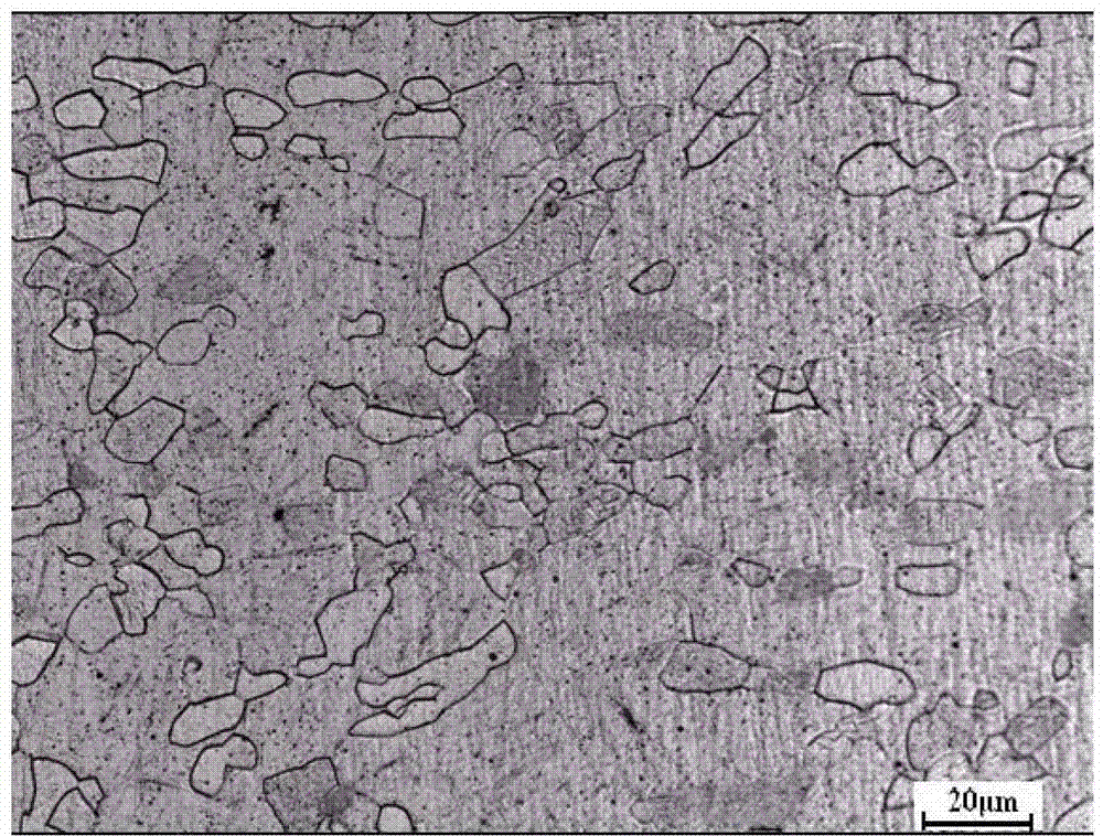 Method for acquiring tri-modal microstructure in near-alpha titanium alloy