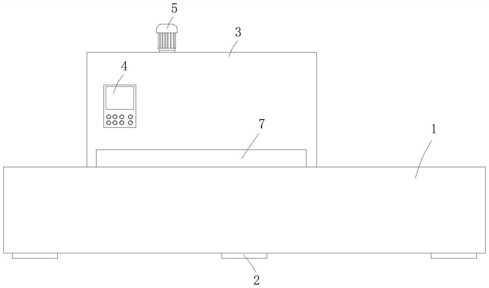 Shaping device for production of stone insulation integrated board