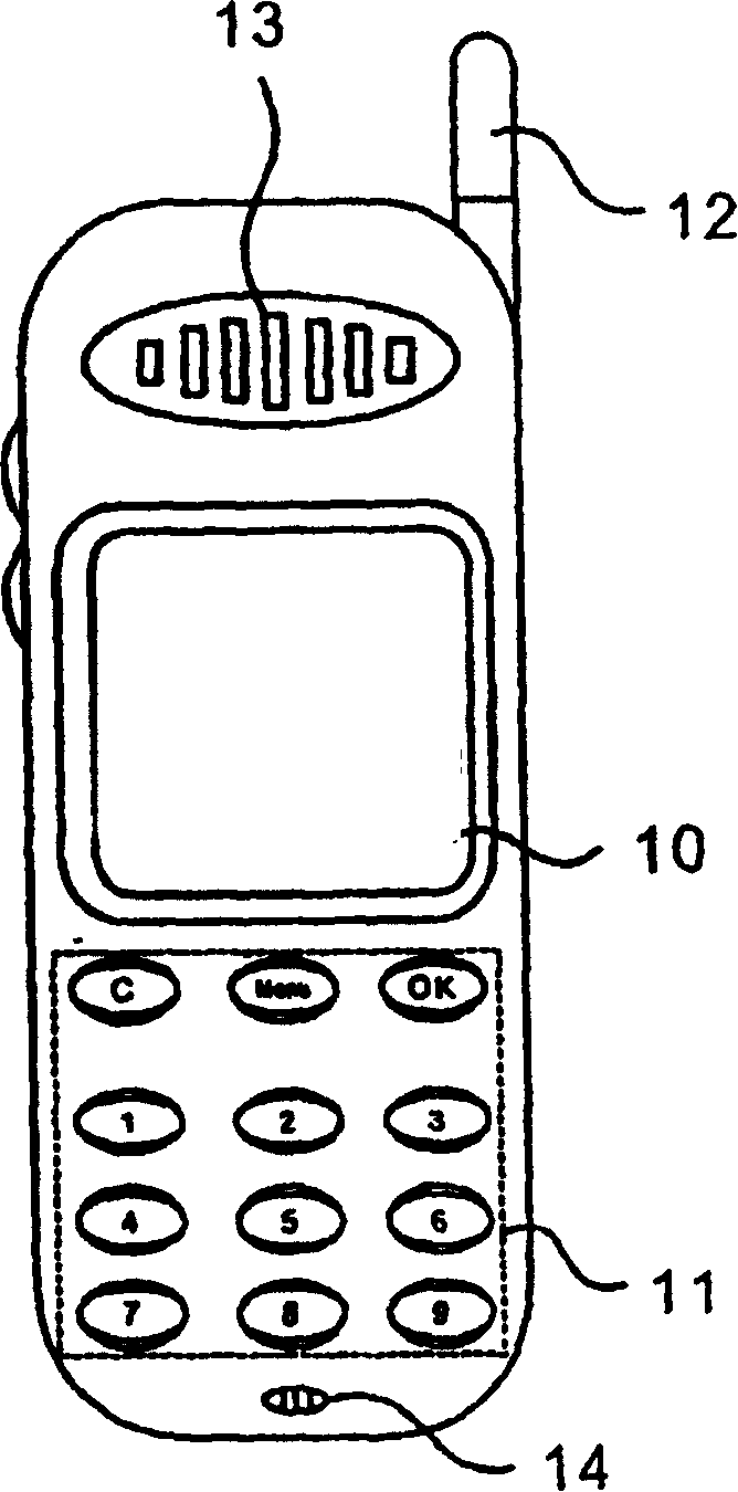 Device and method for inputting mobile terminal web address
