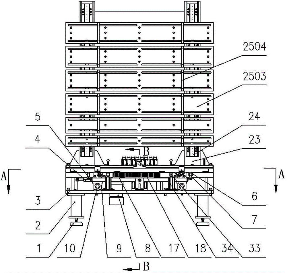 A revolving door table of a tube expander