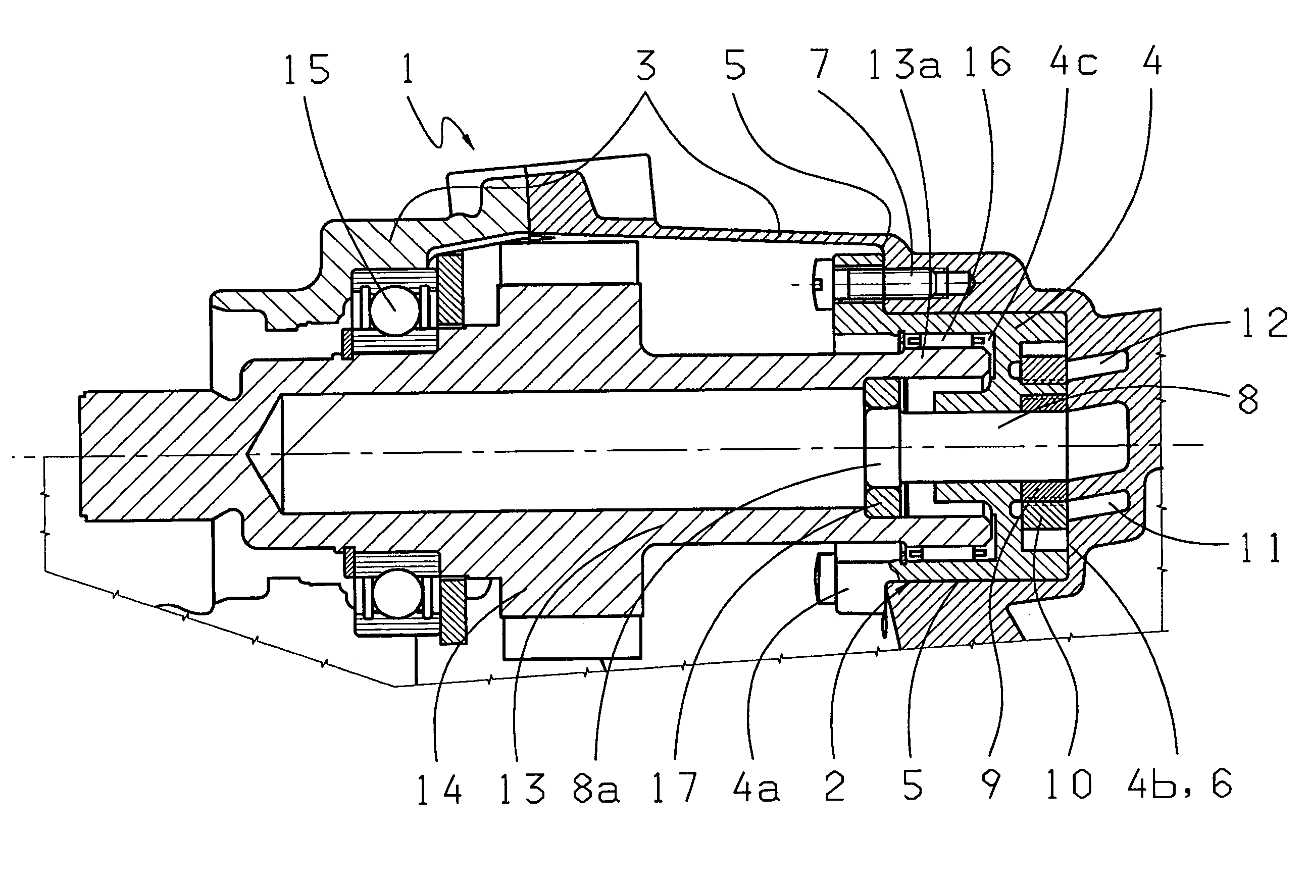 Device for driving an oil pump in a transmission