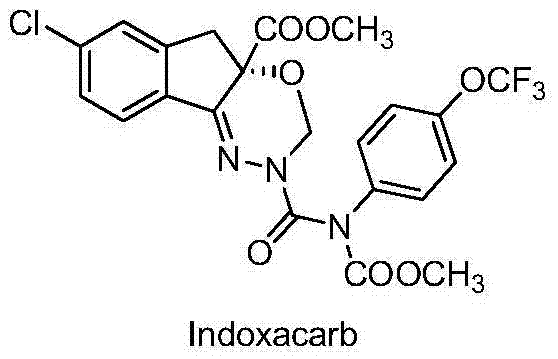 Method for synthesizing intermediate of agricultural insecticide indoxacarb