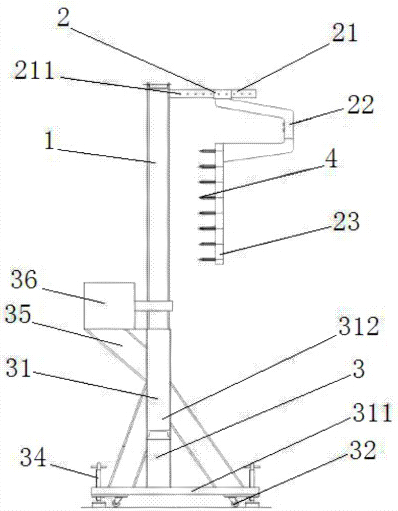 Device for measuring sound mode of engine pipeline