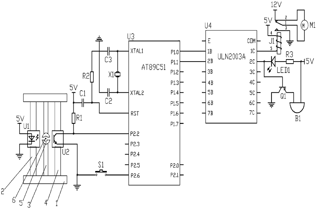 Infrared spinning yarn breakage detecting device