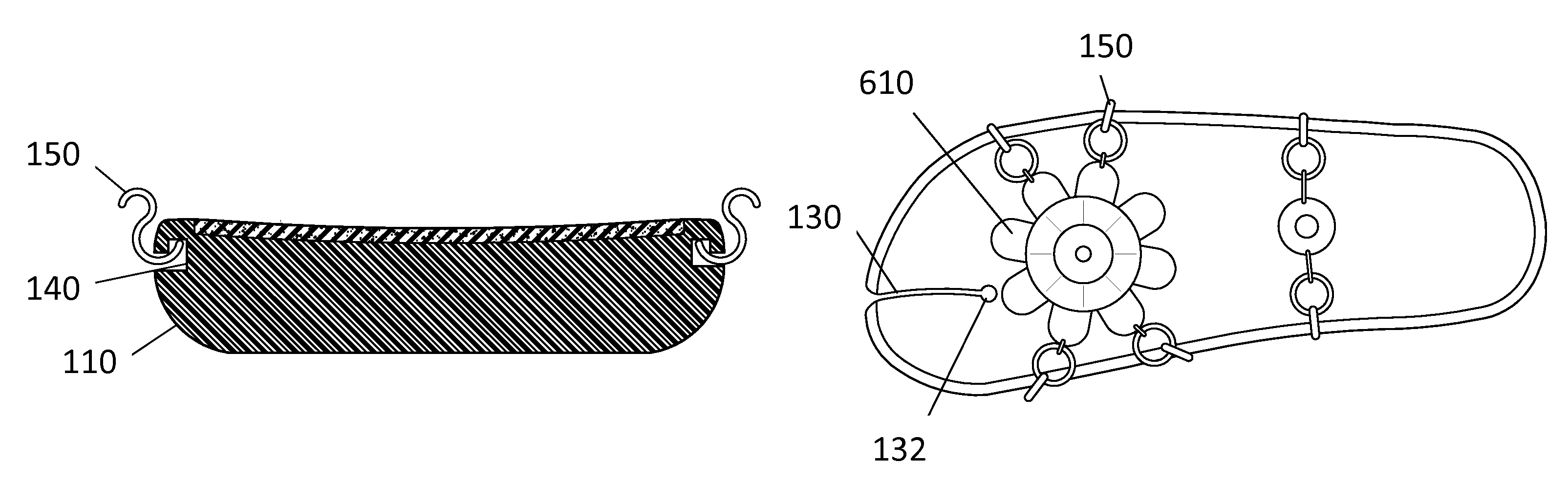 Sandal system with interchangeable straps