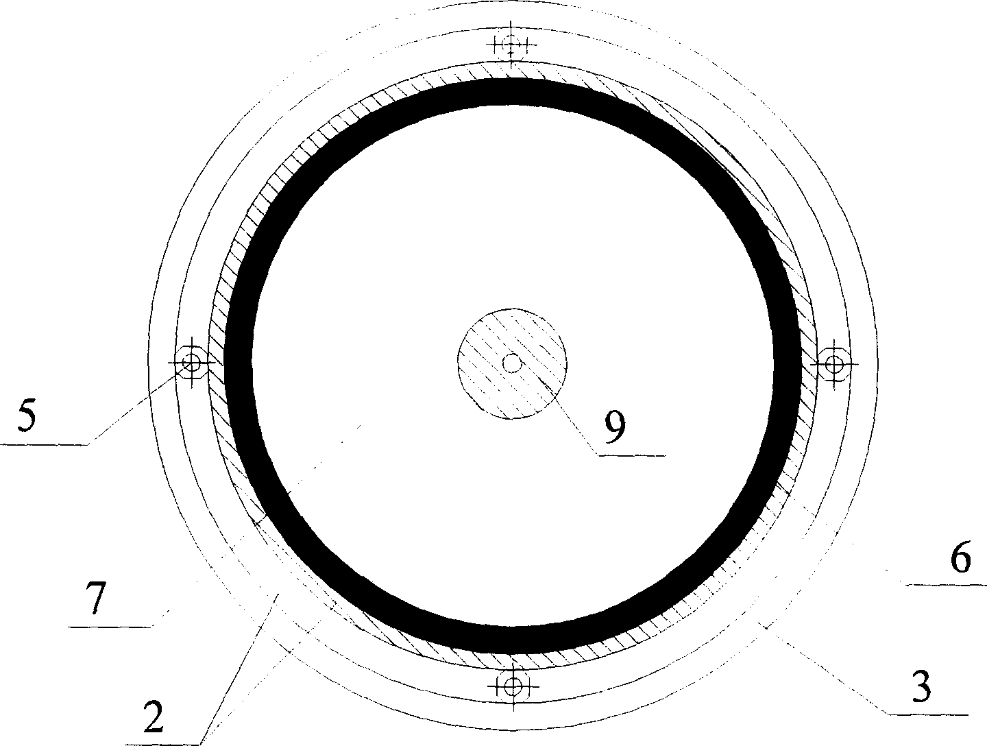 Curvature variable self-reset and protection three-dimensional shock damping and insulation energy dissipating support