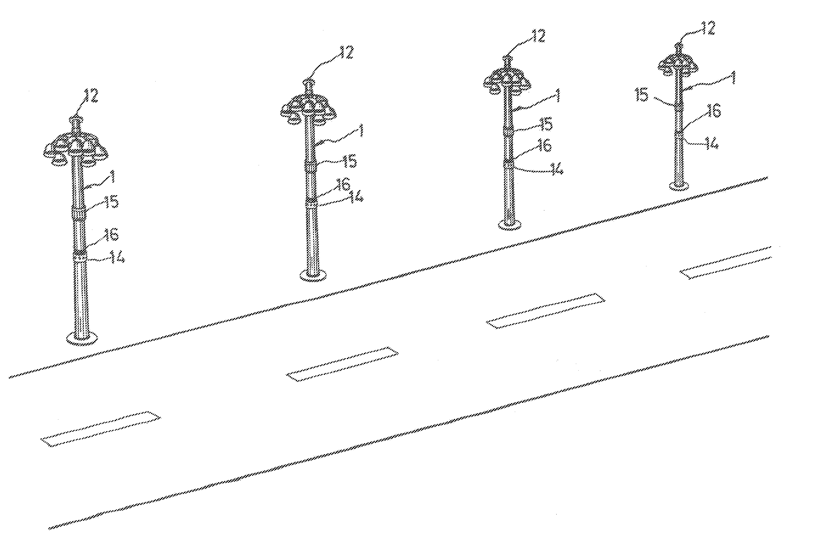 Radio-linked streetlamp