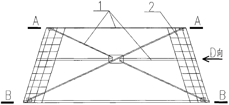 Cage and method for closing closure gap by combining cage with filler