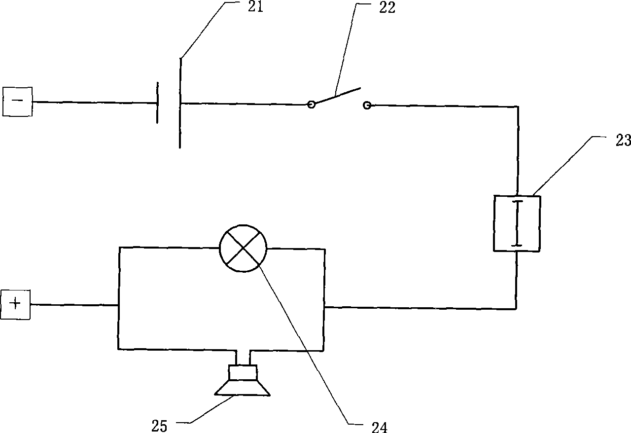 Automatic alarm device of fuel oil filter