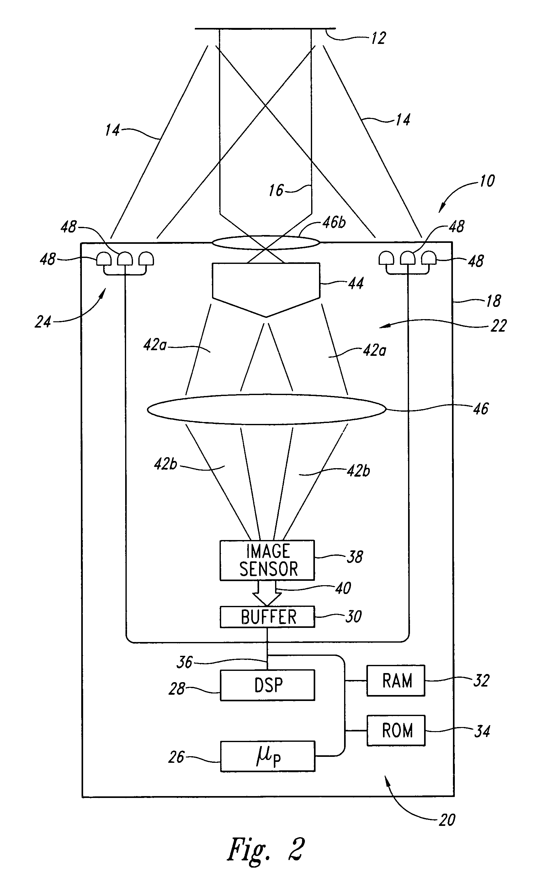 Optoelectronic reader and method for reading machine-readable symbols
