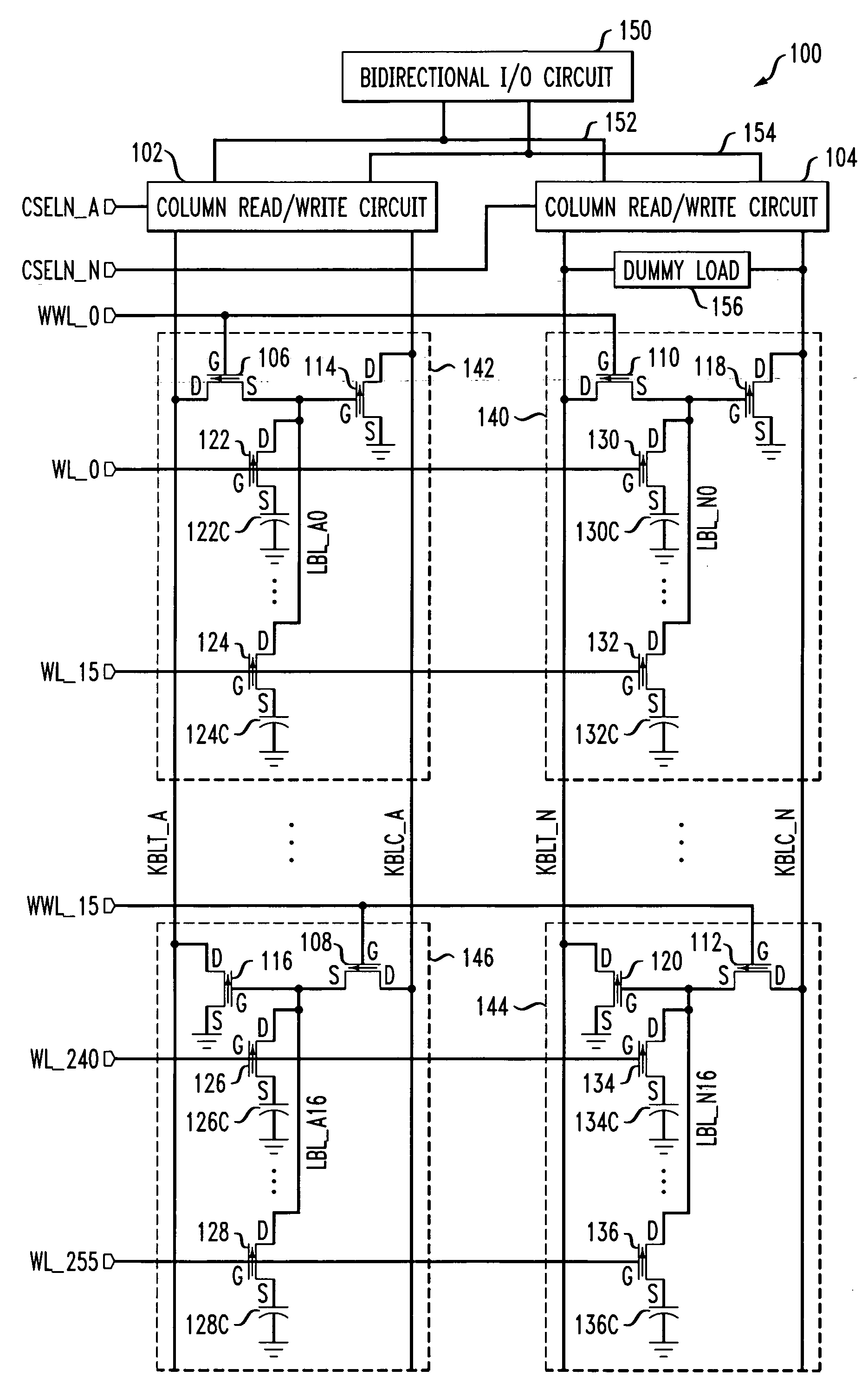 Differential and hierarchical sensing for memory circuits