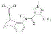 Bactericidal composition containing benzovindiflupyr