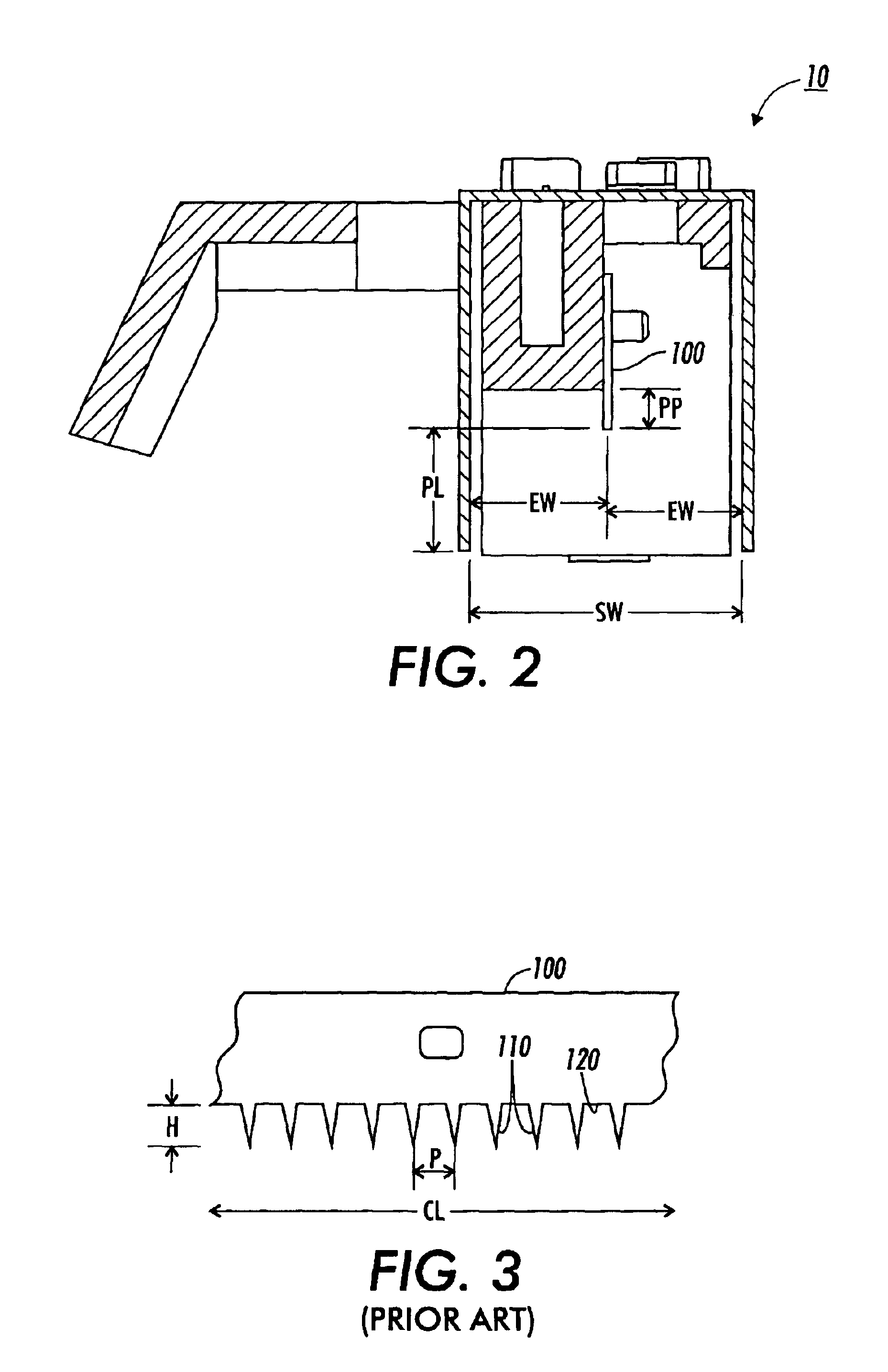 Uniform charge device with reduced edge effects