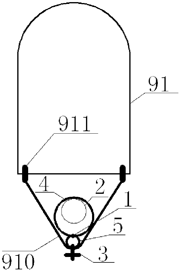 Offshore oil and gas transportation flexible vertical pipeline