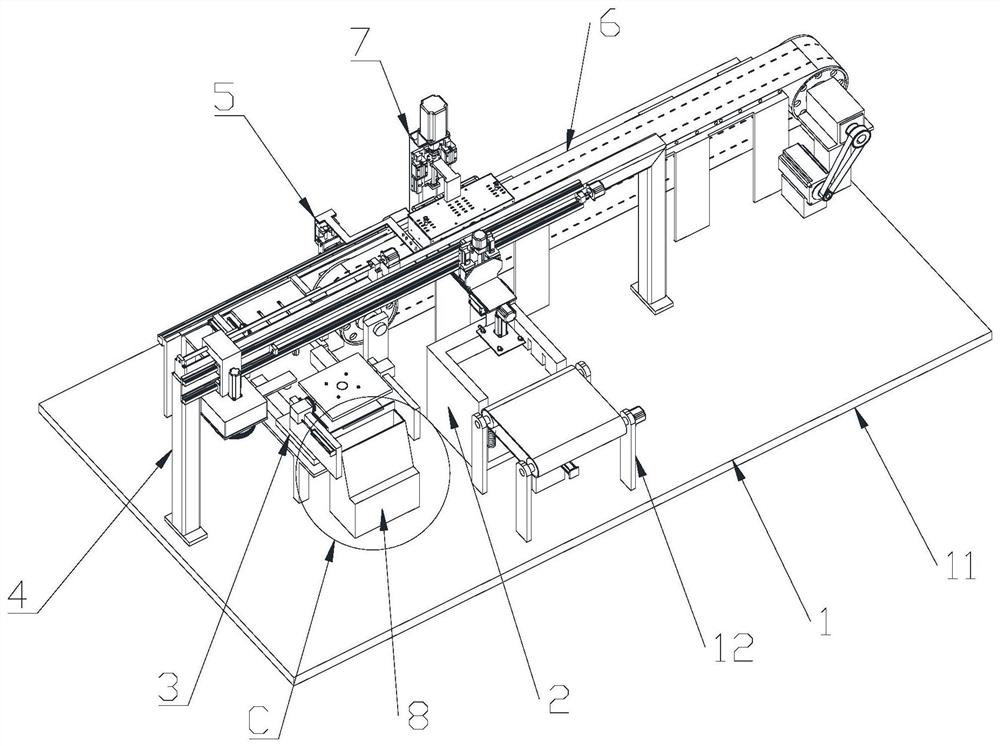 Back grid line alignment device of double-sided battery and alignment method of back grid line alignment device