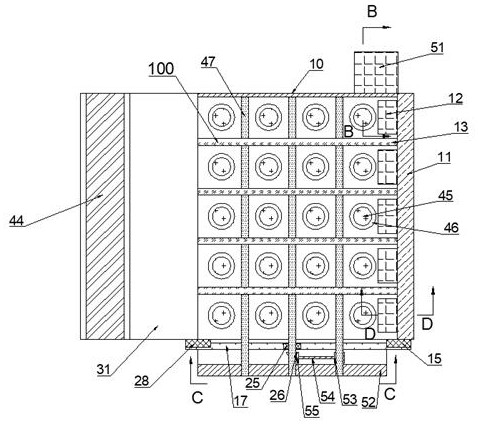 Efficient liquid oxygen storage tank transporting and putting equipment