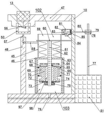 Efficient liquid oxygen storage tank transporting and putting equipment