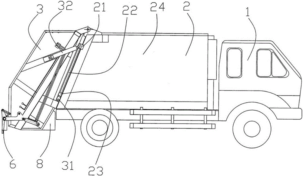 Compression protecting device of compression car