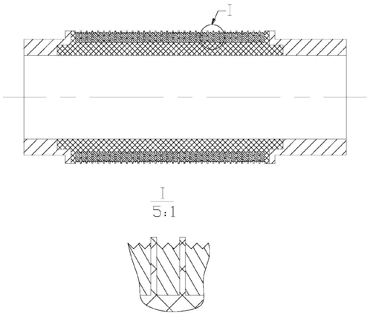 Conductive slip ring dissimilar material pressure poured piece numerical control turning method