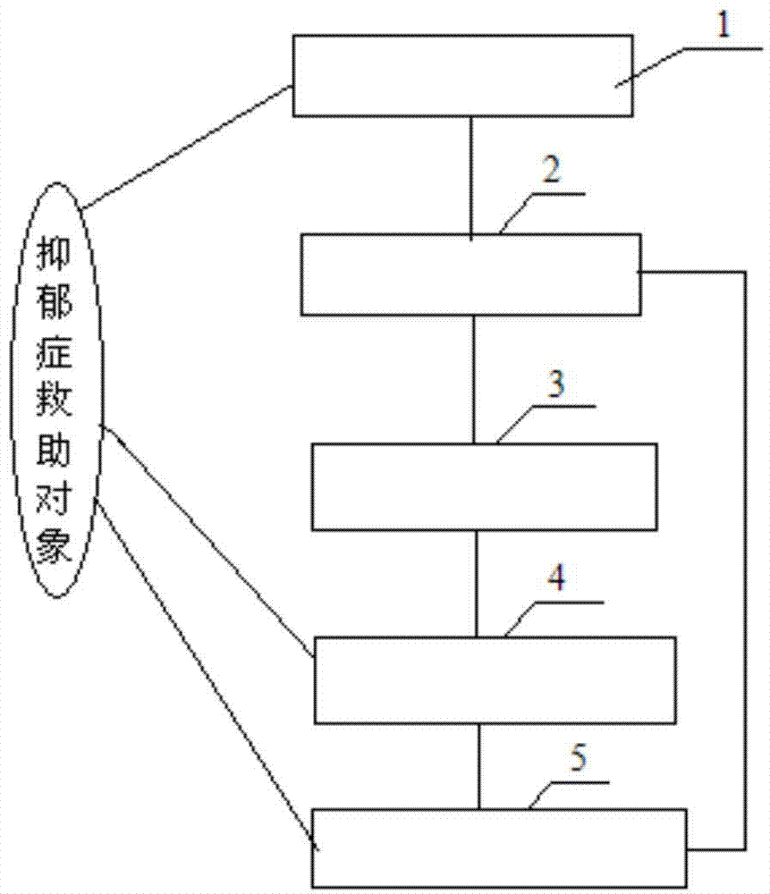 Electronic depression salvation system and salvation method thereof