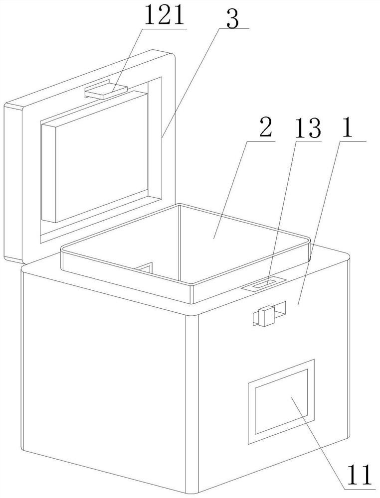 Vaccine refrigerating box with vaccine anti-freezing function