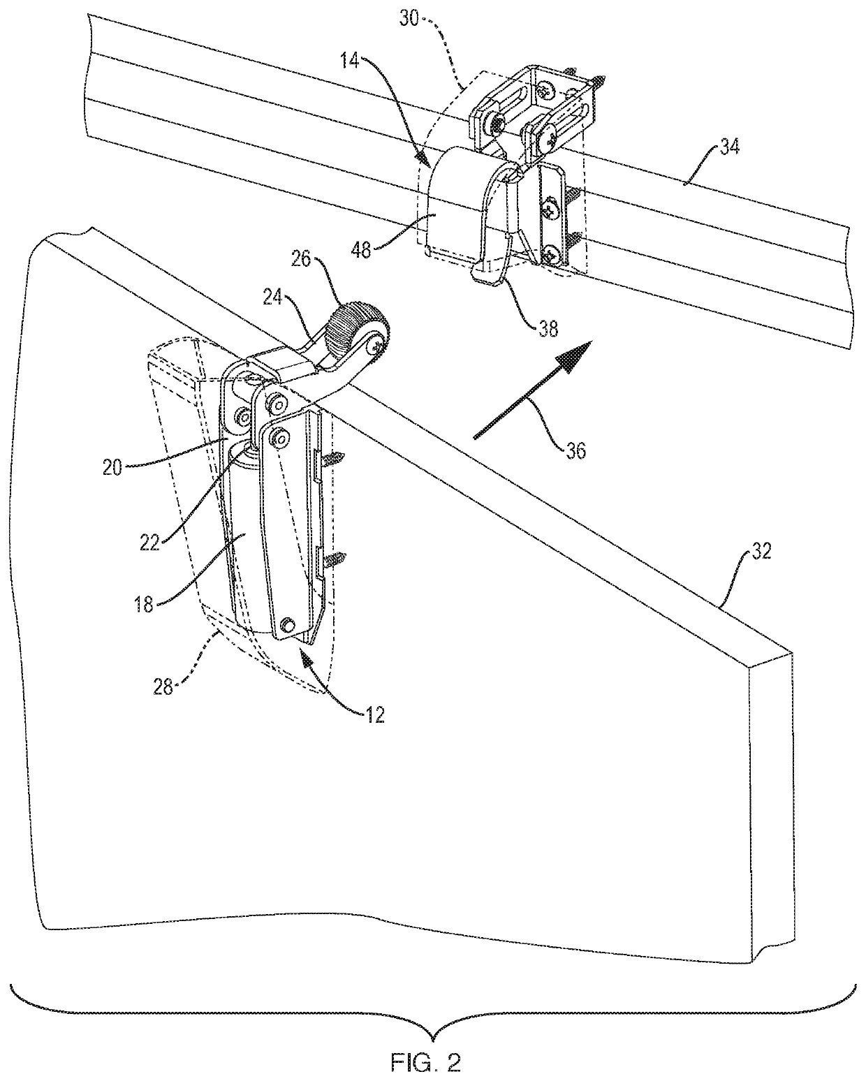 Door closure noise dampening system with auto deadbolt door lock