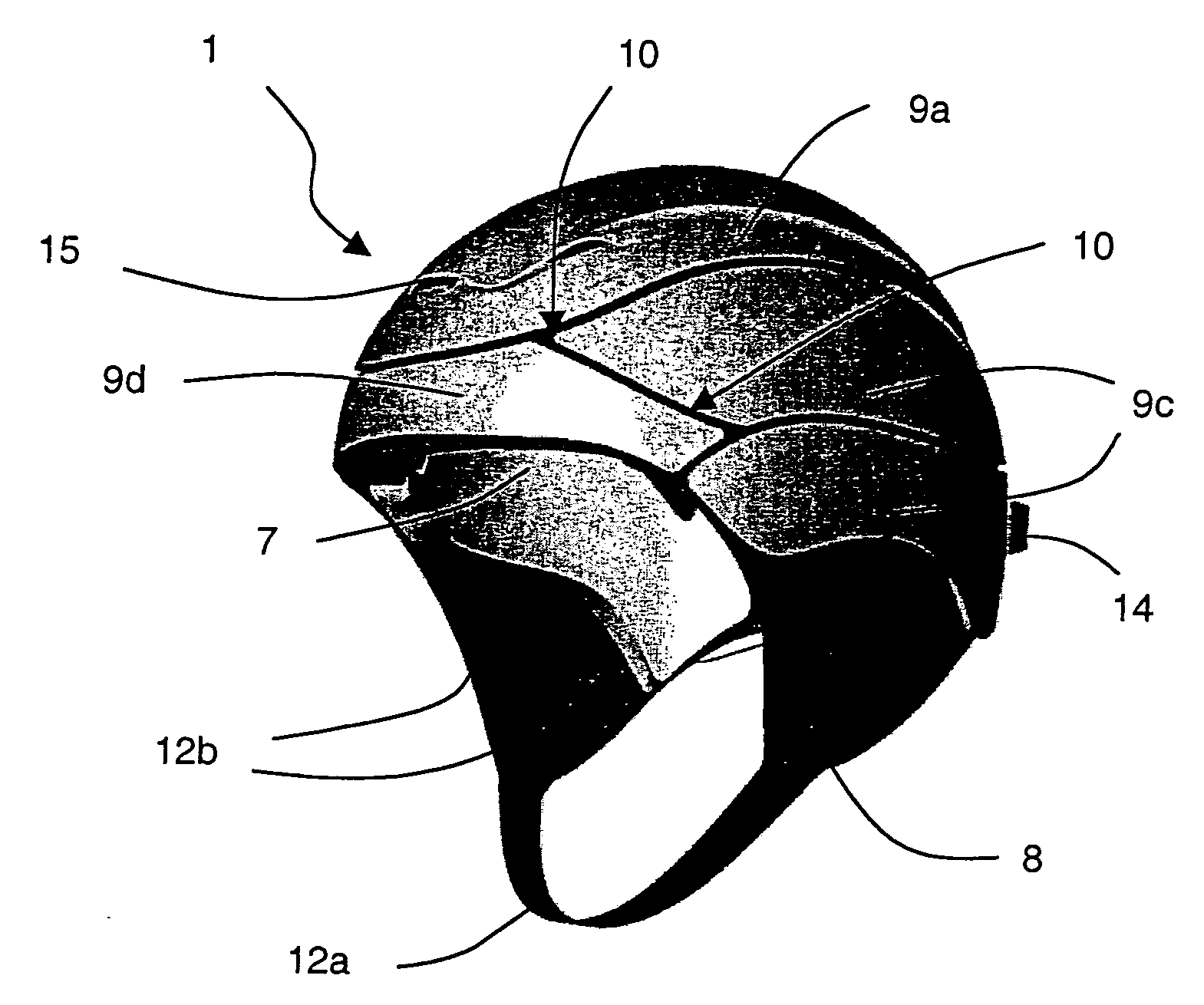 Semi-rigid protective helmet