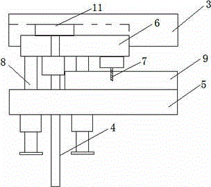 Continuous die processing method for processing sheet metal parts with threaded holes on the sides