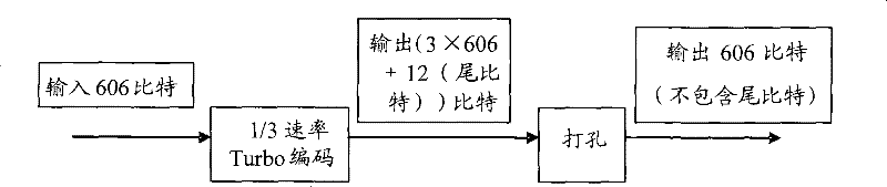 Method and apparatus for perforating bit stream after Turbo encode