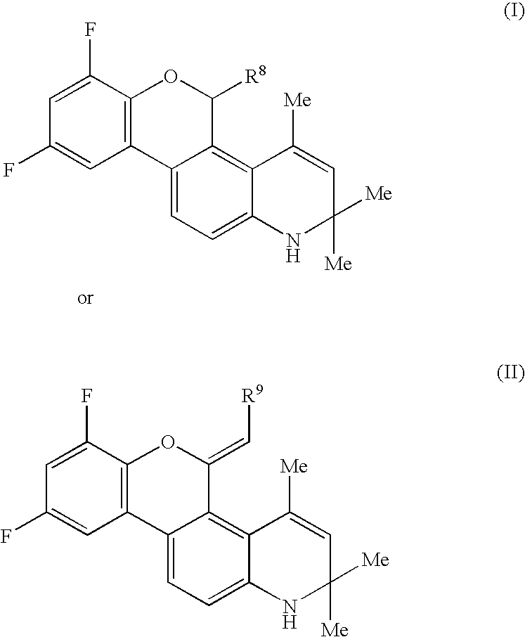 5-substituted 7,9-difluoro-5H-chromeno[3,4-f]quinoline compounds as selective progesterone receptor modulator compounds