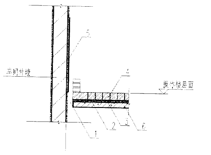 Insulating method and structure for workshop operating side and inner side of external wall
