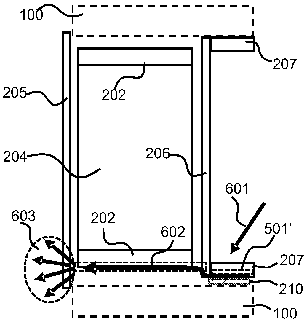 Device and method for receiving and re-radiating electromagnetic signals